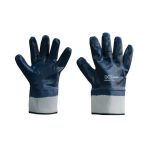 GUANTO COTONE JERSEY / NBR LISCIO, MANICHETTA TELA