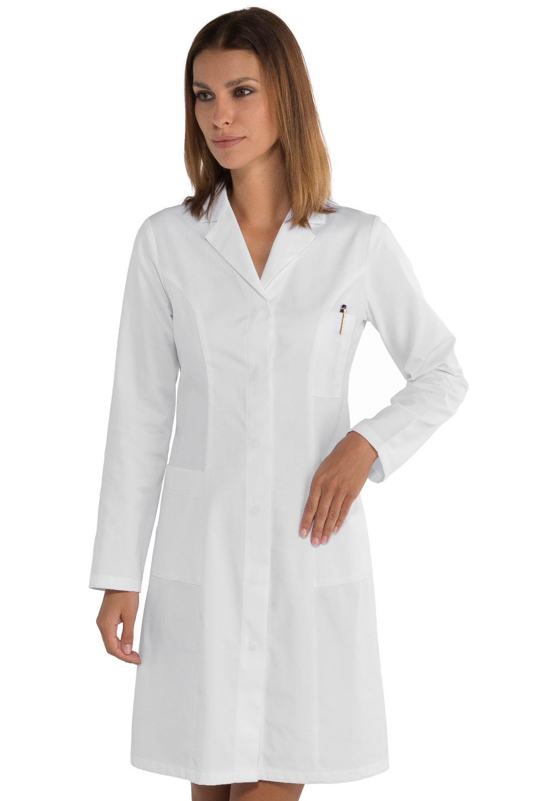 008500_11 CAMICE DONNA VALENCIA SLIM BIANCO 008500 - immagine 1