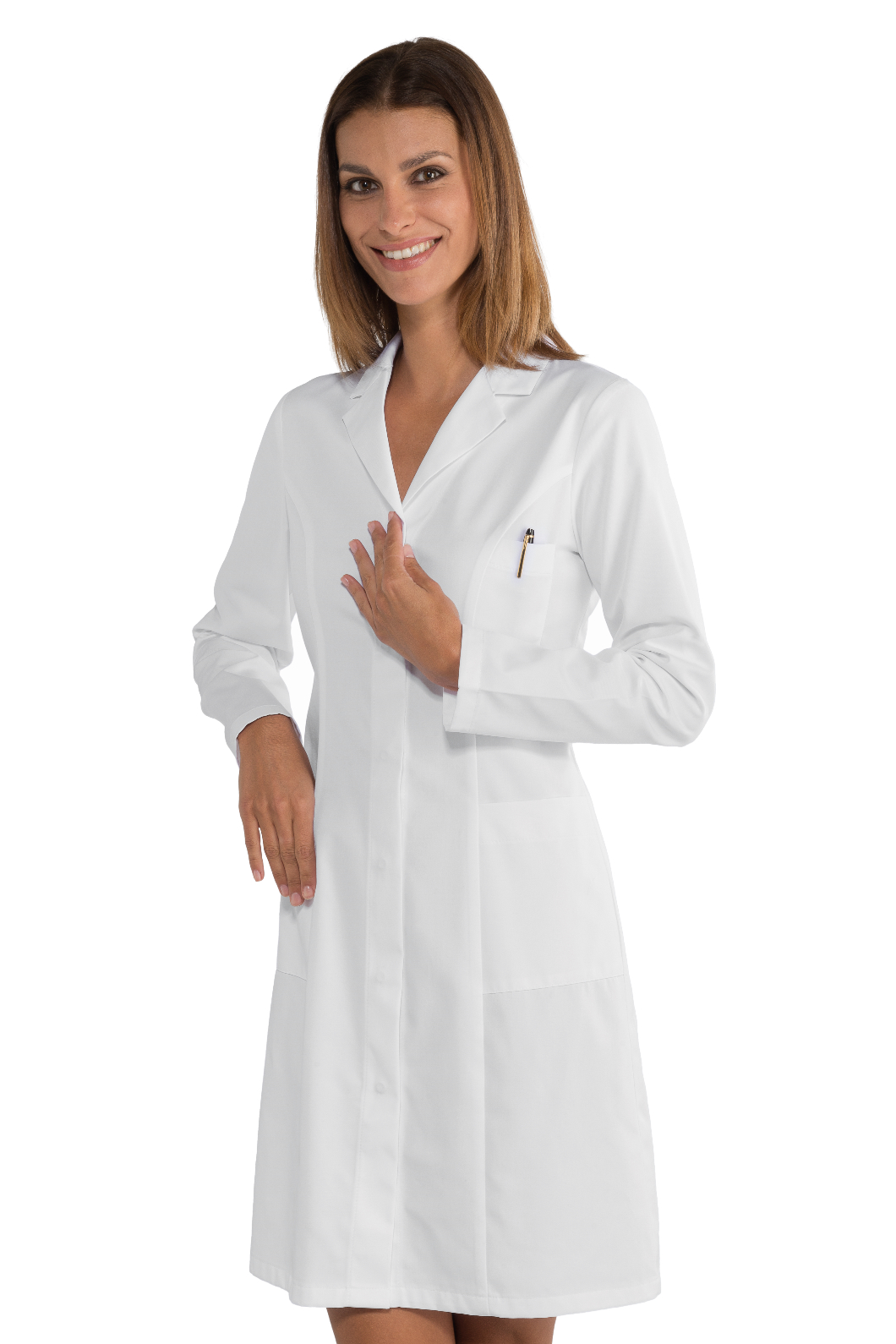 008508_11 CAMICE DONNA VALENCIA SLIM BIANCO 008508 - immagine 1