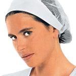CUFFIA DONNA CON RETE BIANCO