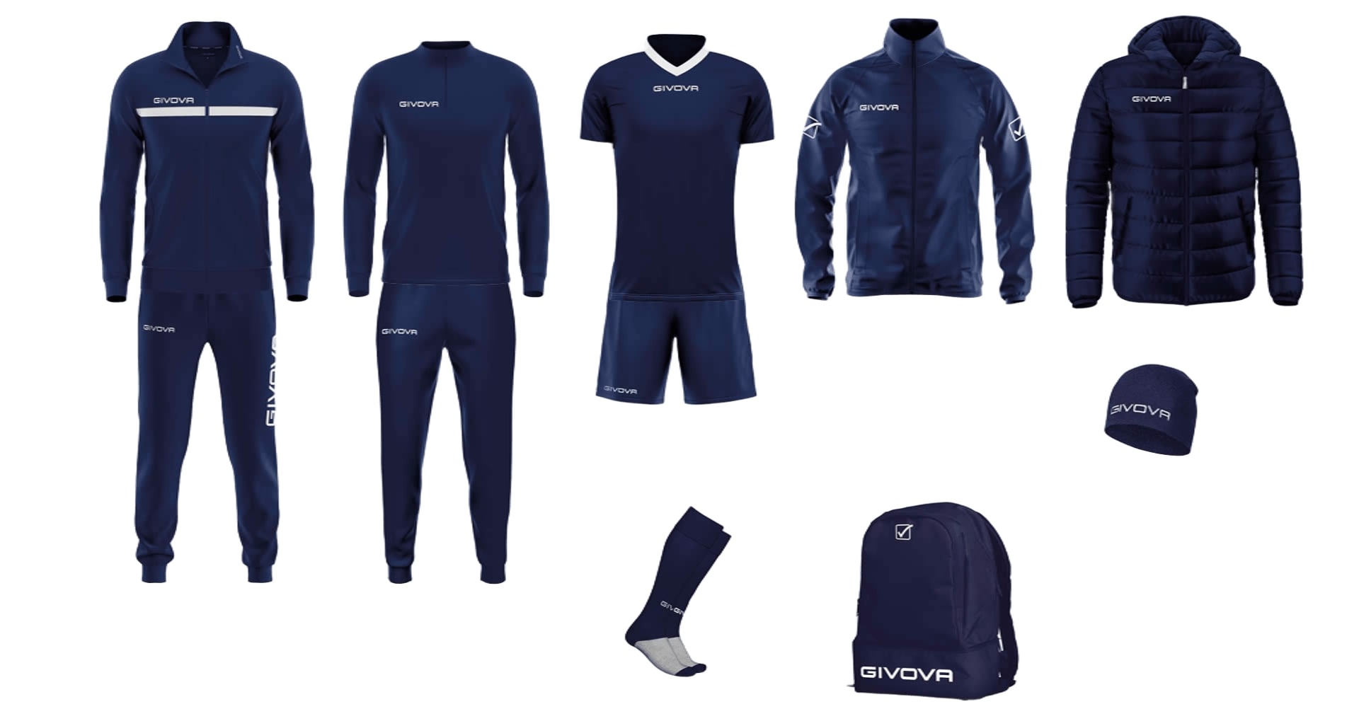 GIVOVA_ONE_BLU_BIANCO_B GIVOVA ONE BLU/BIANCO B - immagine 1