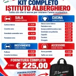 KIT COMPLETO ISTITUTO ALBERGHIERO (FORNITURA COMPLETA)